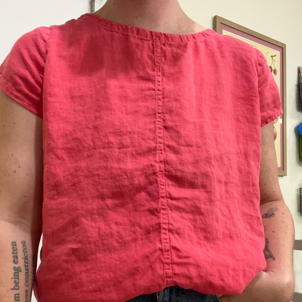 100% linen c & c top!